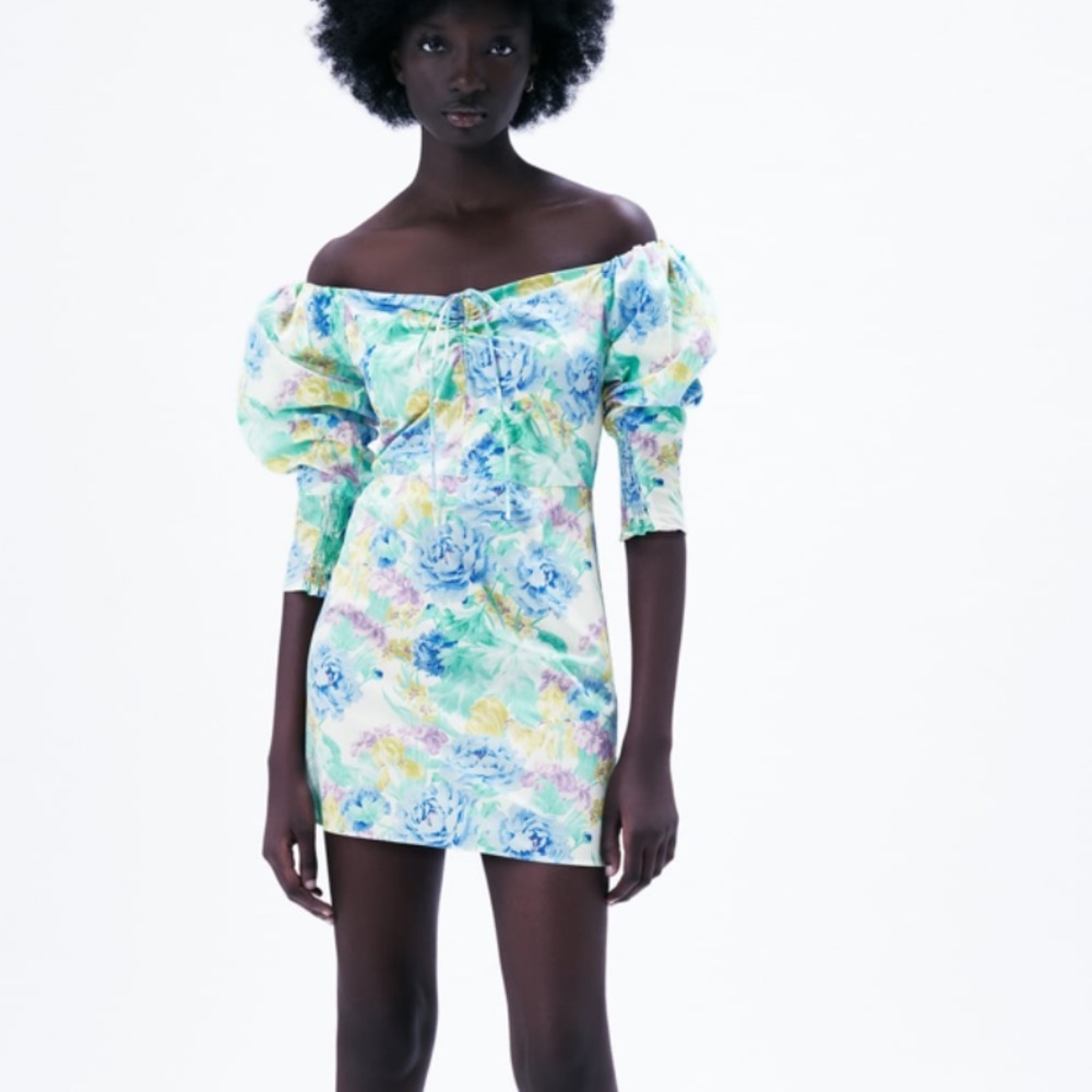 ZARA Floral Print Dress